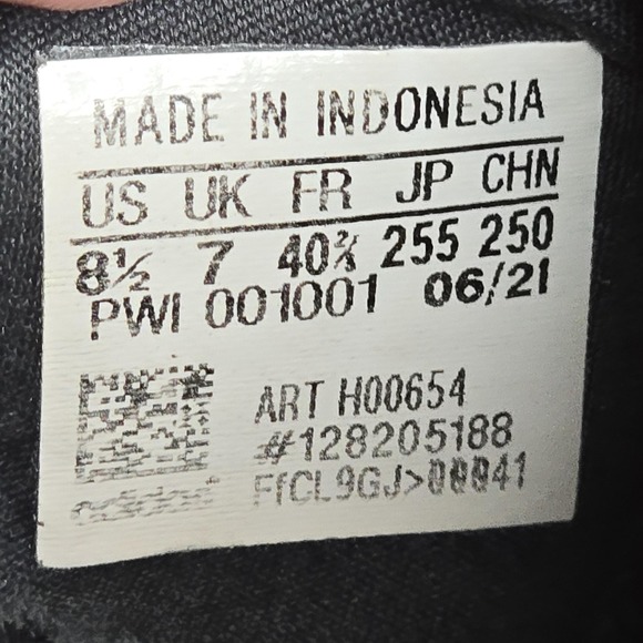 Adidas Shoes Womens Size 8.5 Black Gray Cloudfoam Super Running Athletic H00654 - Picture 10 of 10